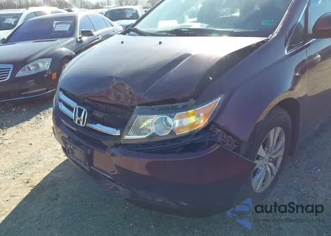 2014 Honda Odyssey Ex-L from USA, damaged, VIN 5FNRL5H6XEB052233